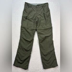 Convertible Olive Cargo Pants for Men - Lightweight Zip-Off Utility Trousers